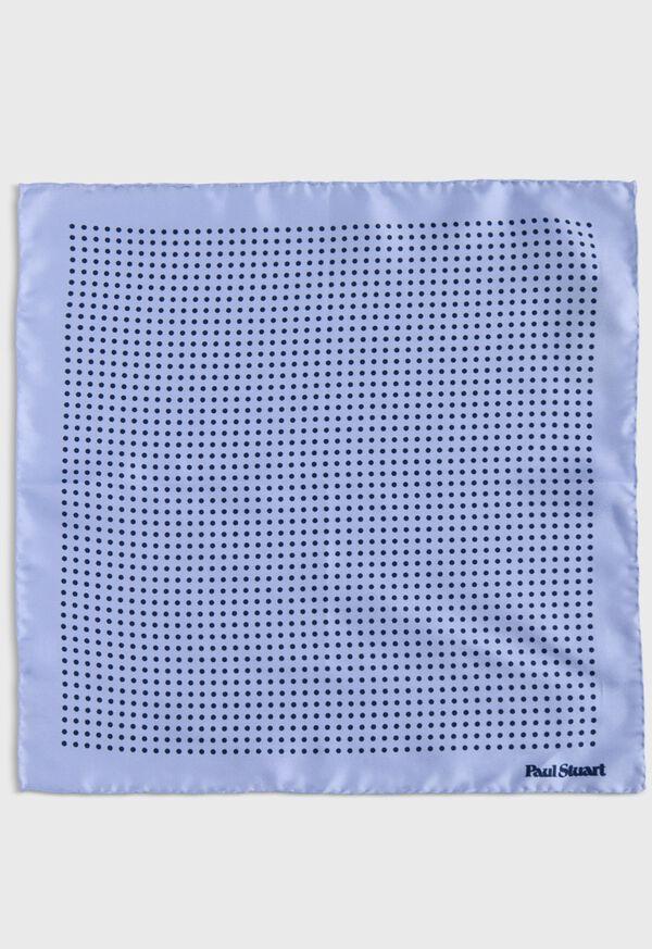 Paul Stuart Printed Silk Dot Pocket Square