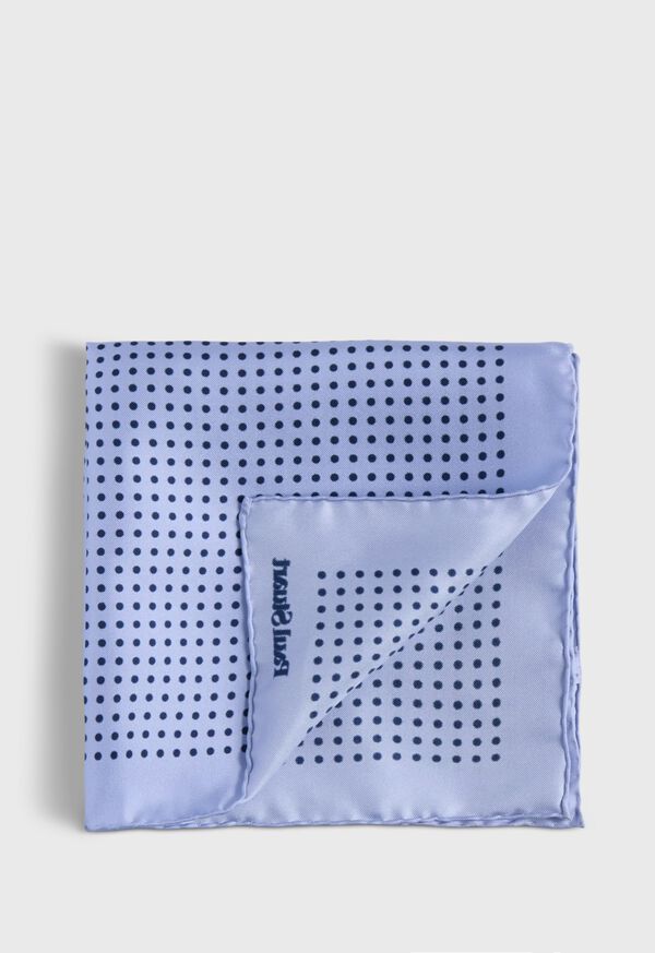 paul stuart Printed Silk Dot Pocket Square