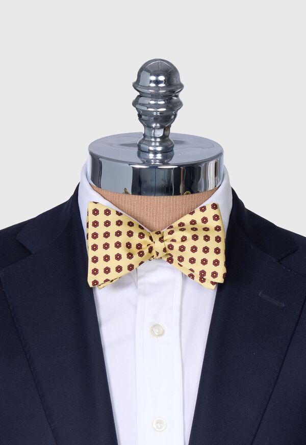 Paul Stuart Printed Silk Flower Bow Tie