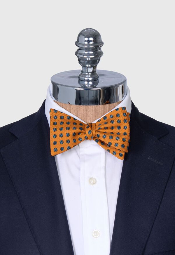 Paul Stuart Printed Silk Flower Bow Tie