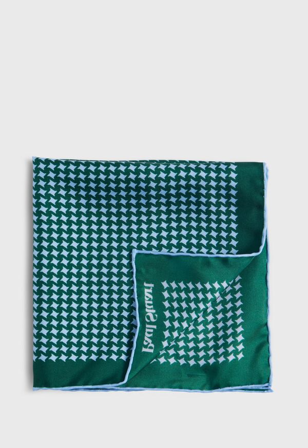 paul stuart Printed Silk Houndstooth Pocket square
