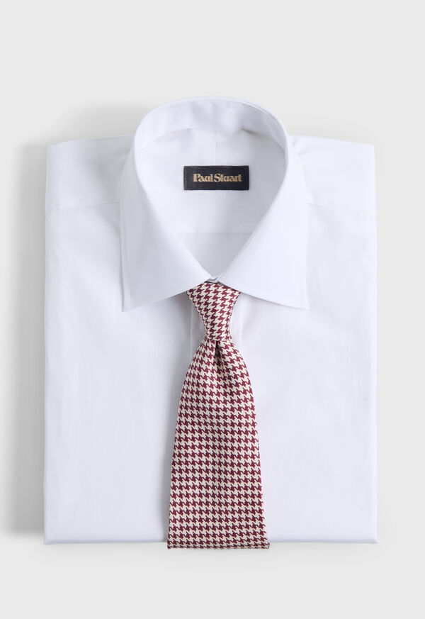 Paul Stuart Printed Silk Houndstooth Tie