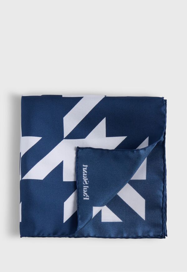 paul stuart Printed Silk Patchwork Pocket Square