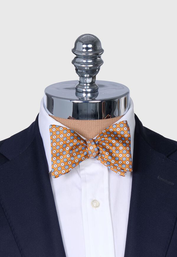 Paul Stuart Printed Silk Small Floral Bow Tie