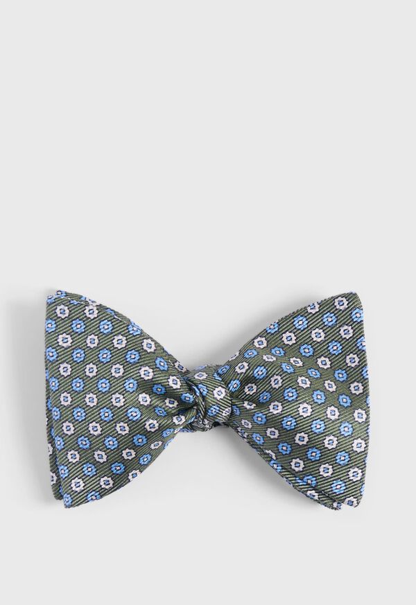 paul stuart Printed Silk Small Floral Bow Tie