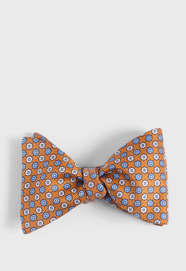 paul stuart Printed Silk Small Floral Bow Tie