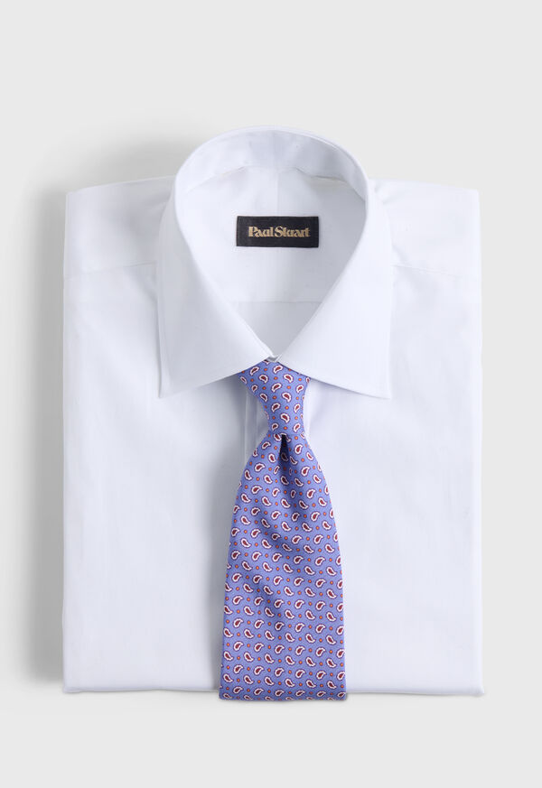 Paul Stuart Printed Silk Small Tossed Pine Tie