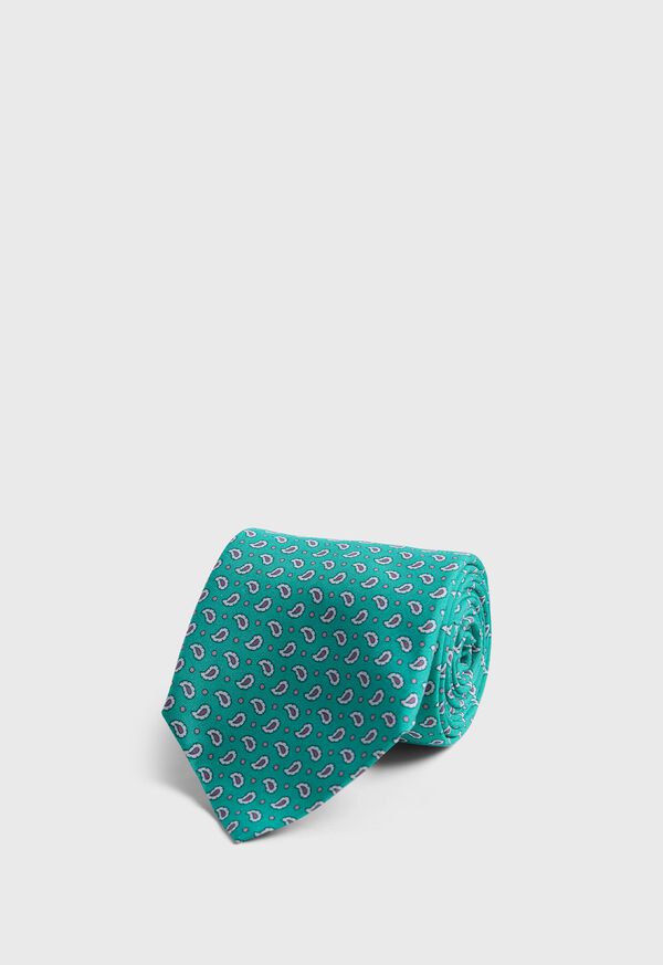 paul stuart Printed Silk Small Tossed Pine Tie