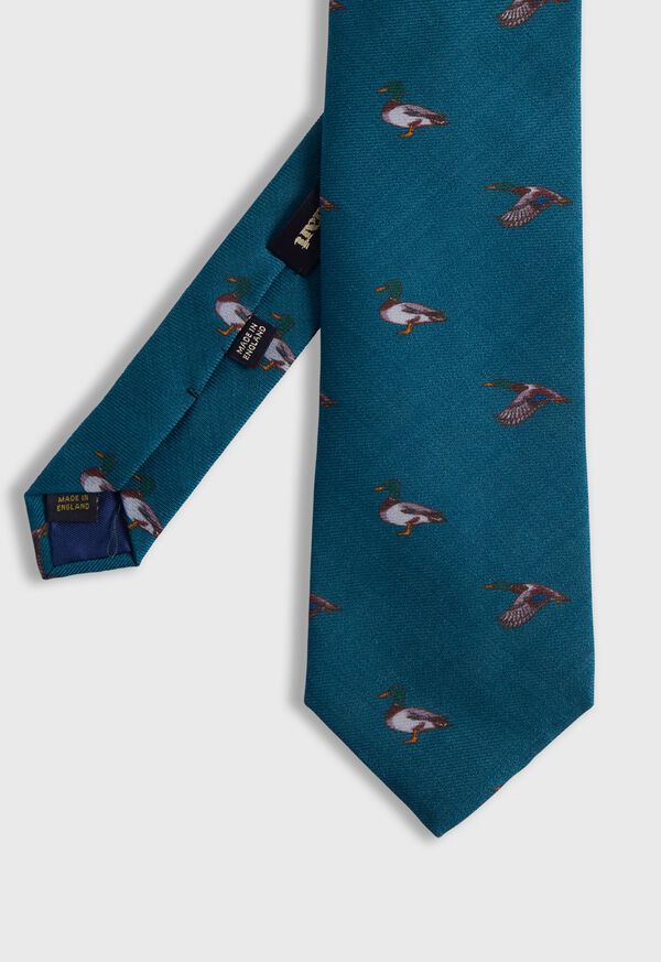 paul stuart Printed Wool Mallard Tie