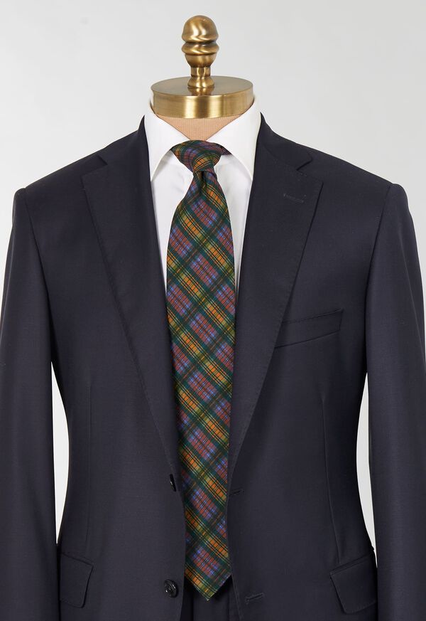 Paul Stuart Printed Wool Plaid Tie