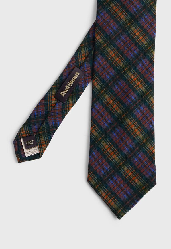 paul stuart Printed Wool Plaid Tie