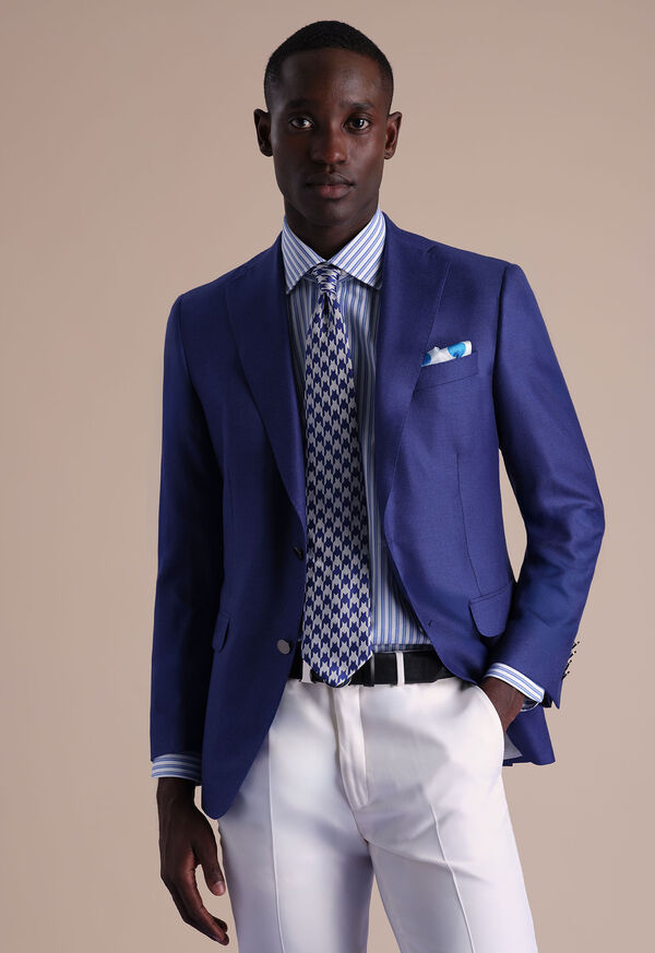 Paul Stuart PS Nickel Logo Leather Belt