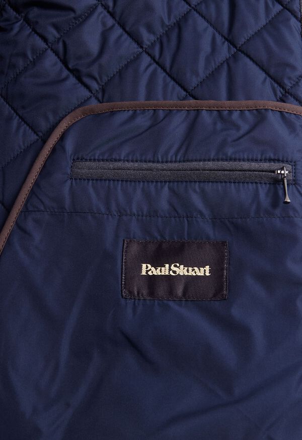 Paul Stuart Quilted Wool Plaid Vest