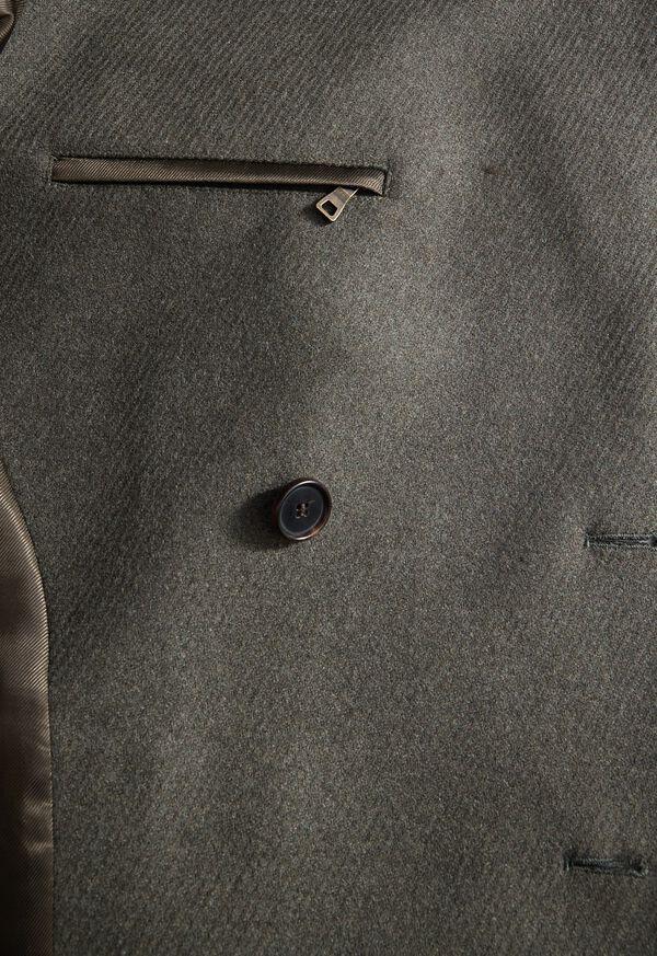 Paul Stuart Raised Wool Twill Double Breasted Coat