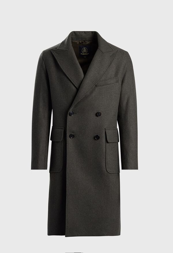 paul stuart Raised Wool Twill Double Breasted Coat