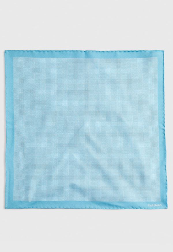 Paul Stuart Reversible Silk Plaid Pocket Square