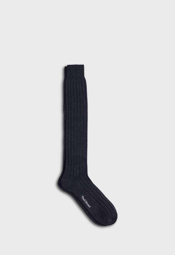 paul stuart Ribbed Cashmere Sock