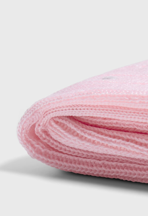 Paul Stuart Ribbed Cotton Dot Dress Sock