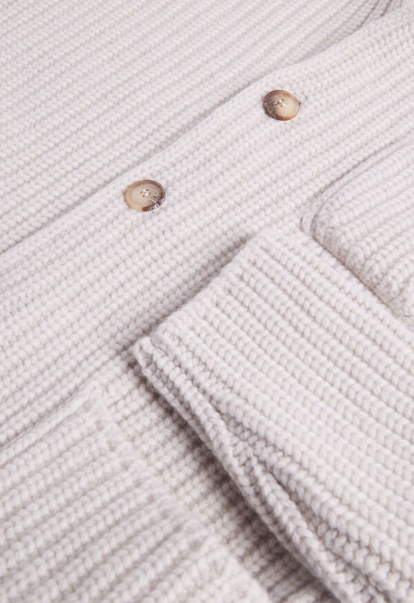 Paul Stuart Ribbed Sweater Jacket