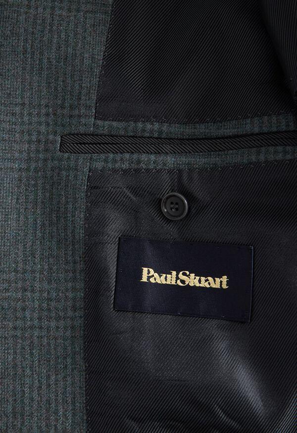 Paul Stuart Sage Tonal Plaid Flannel Suit