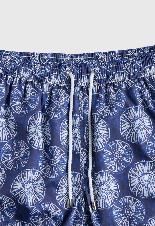 Paul Stuart Sand Dollar Batik Print Swim Trunk