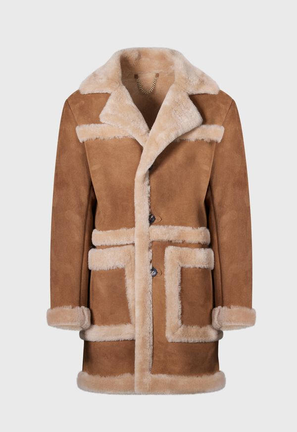paul stuart Shearling Long Coat
