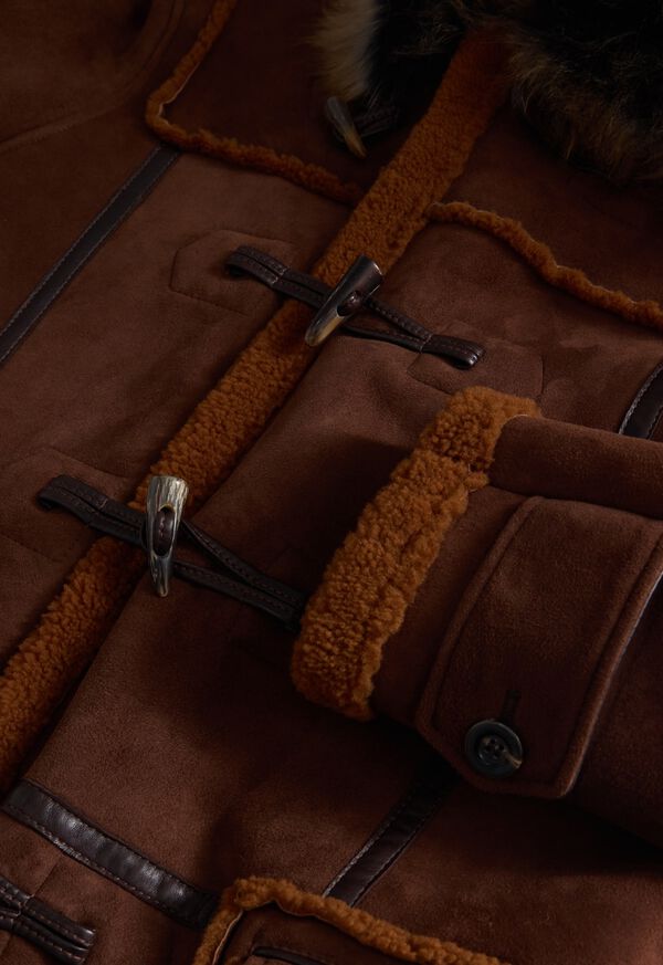 Paul Stuart Shearling Toggle Coat