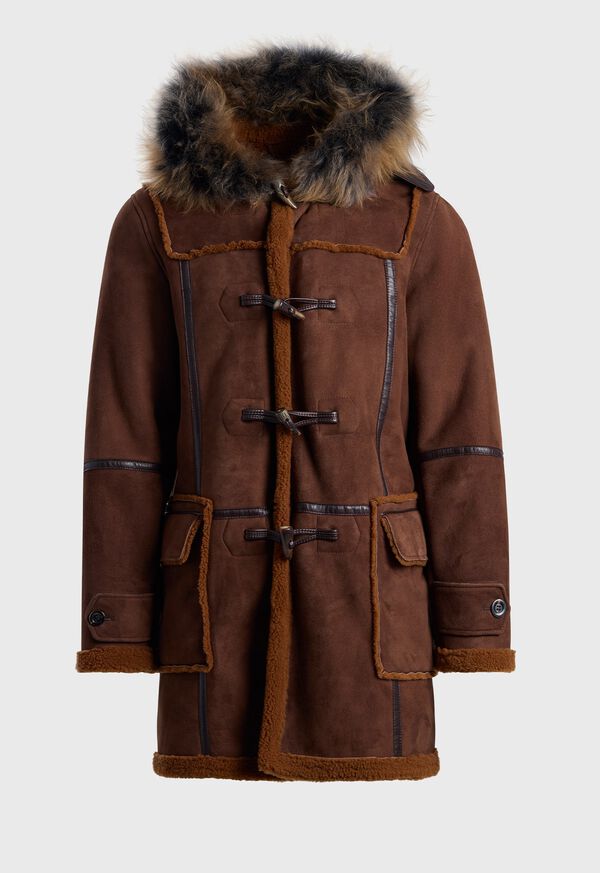 paul stuart Shearling Toggle Coat