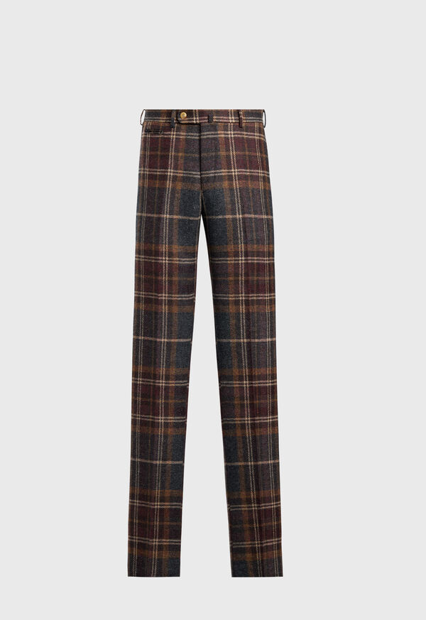paul stuart Shetland Wool Plaid Trouser