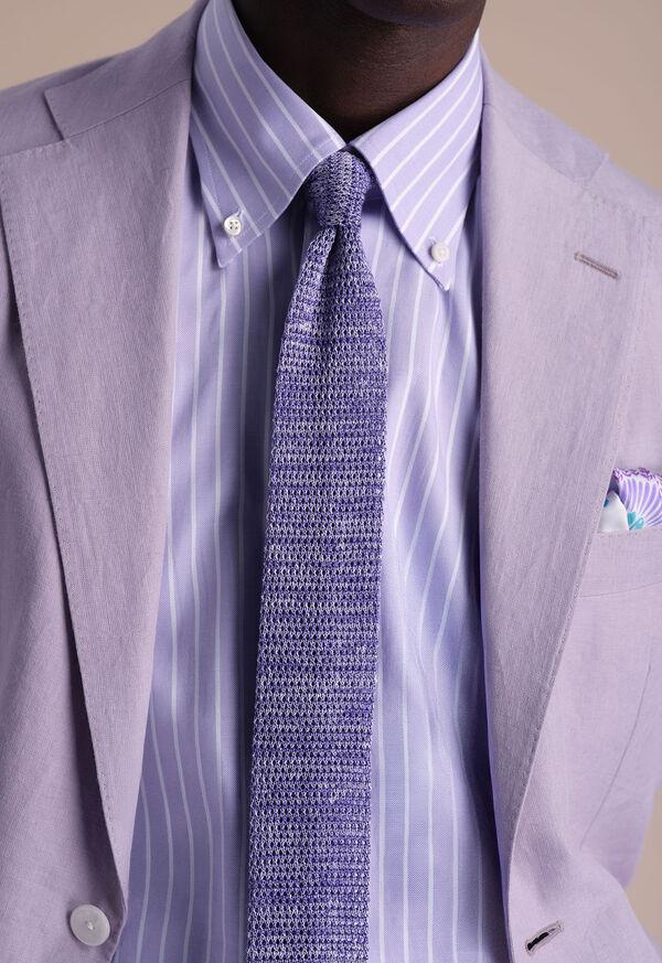 Paul Stuart Silk And Linen Knitted Tie
