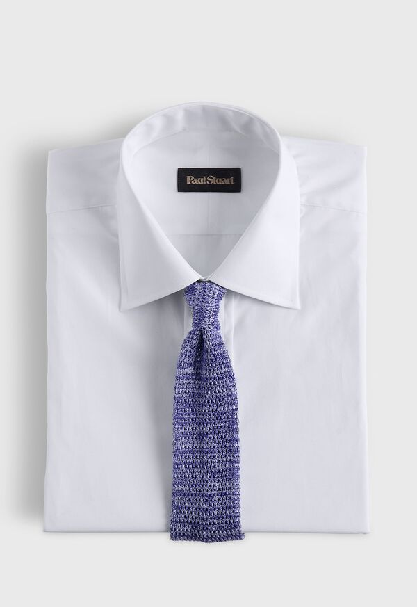 Paul Stuart Silk And Linen Knitted Tie