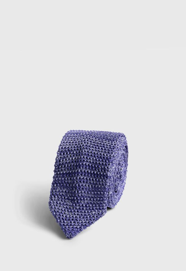 Paul Stuart Silk And Linen Knitted Tie