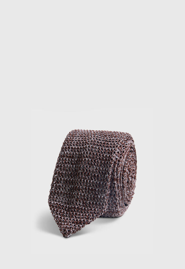 Paul Stuart Silk And Linen Knitted Tie
