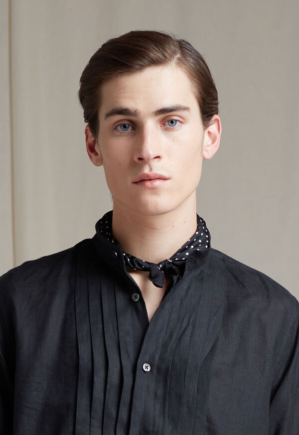 Paul Stuart Silk Dots Pocket Square