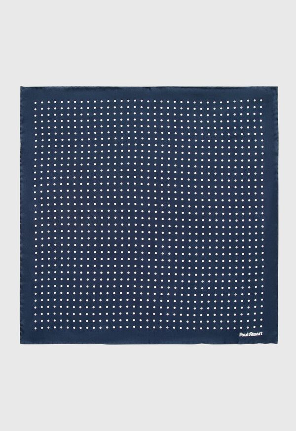 paul stuart Silk Dots Pocket Square