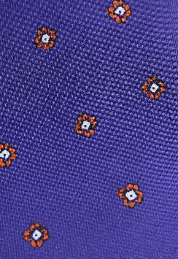 Paul Stuart Silk Floral Medallion Print Tie