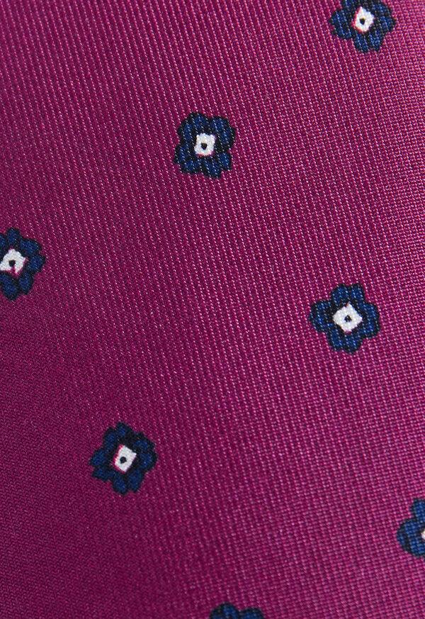 Paul Stuart Silk Floral Medallion Print Tie