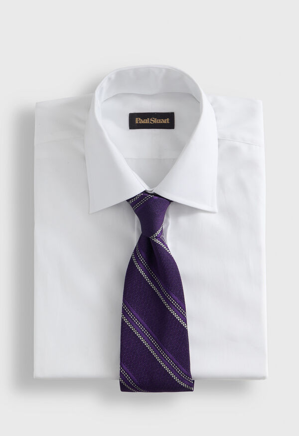 Paul Stuart Silk Grenadine Stripe Tie