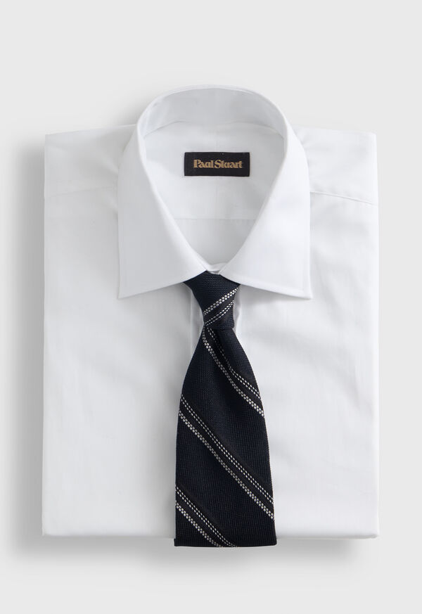 Paul Stuart Silk Grenadine Stripe Tie