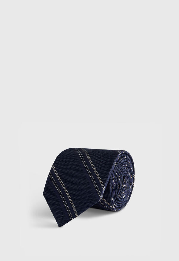 paul stuart Silk Grenadine Stripe Tie