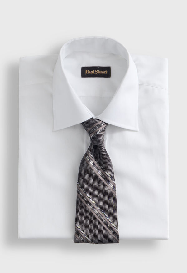 Paul Stuart Silk Grenadine Stripe Tie