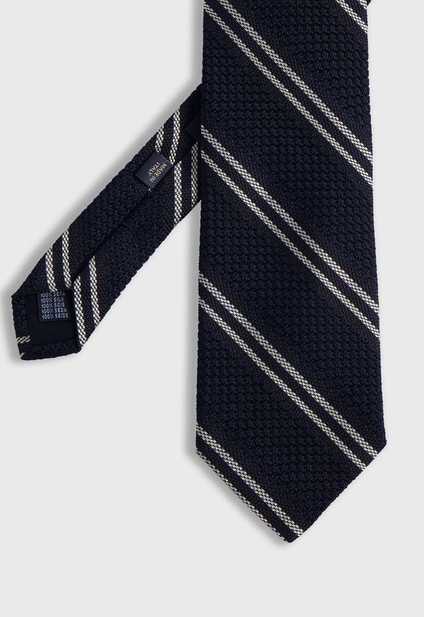 paul stuart Silk Grenadine Stripe Tie