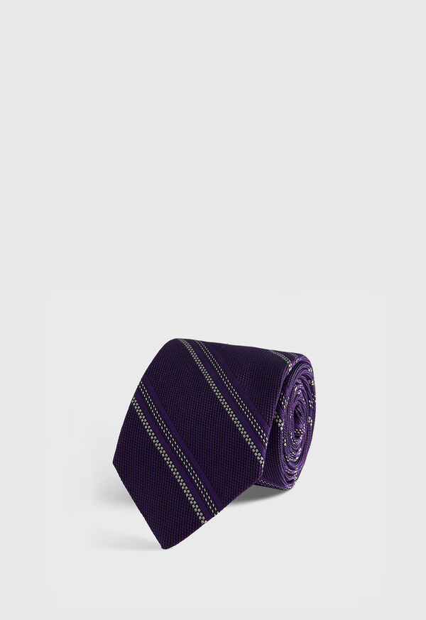 paul stuart Silk Grenadine Stripe Tie