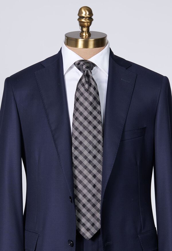 Paul Stuart Silk Jacquard Check Tie