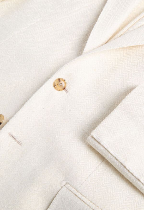 Paul Stuart Silk & Linen Herringbone Jacket