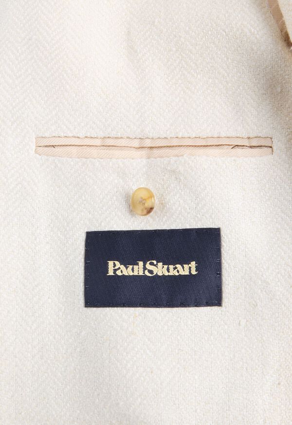 Paul Stuart Silk & Linen Herringbone Jacket