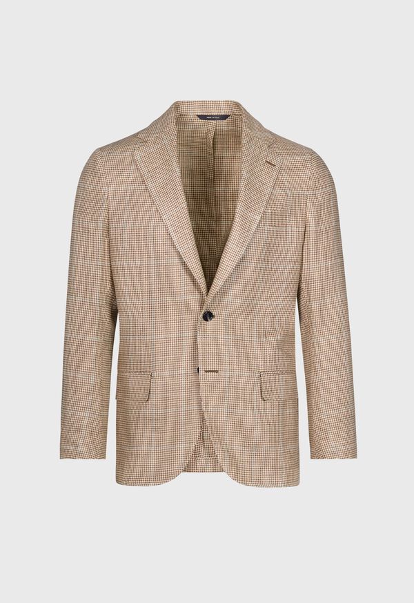 paul stuart Silk & Linen Houndstooth Jacket