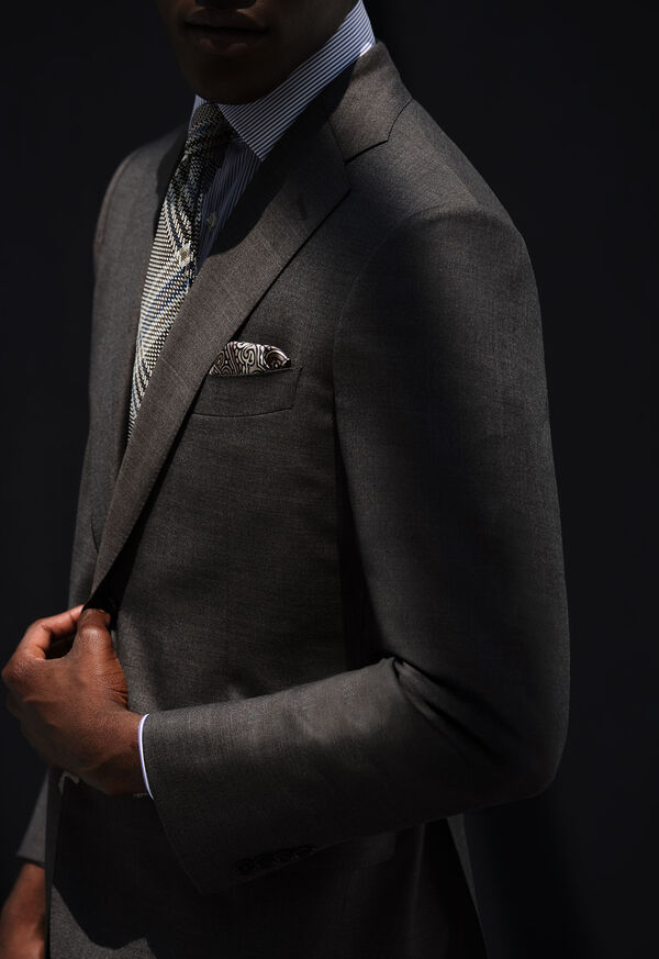 Paul Stuart Silk Medallion Pocket Square