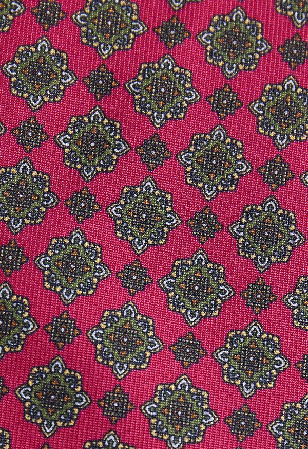 Paul Stuart Silk Medallion Print Tie
