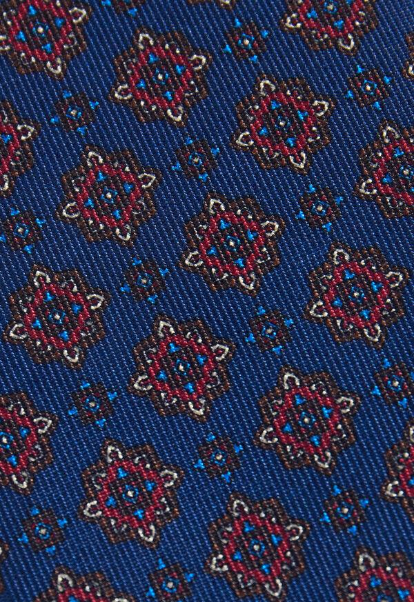 Paul Stuart Silk Medallion Print Tie